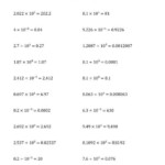 Multiplying And Dividing Decimals By All Powers Of Ten Exponent Form A