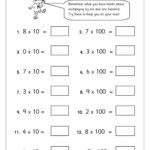 Multiplying By 10 And 100 Worksheet