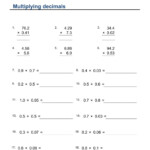 Multiplying Decimals Exercise