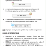 Order Of Operations PEMDAS Themed Math Worksheets Age 9 11