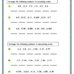 Ordering Decimals Worksheet 5th Grade 5th Grade Math Worksheets