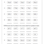 Ordering Large Numbers Worksheet