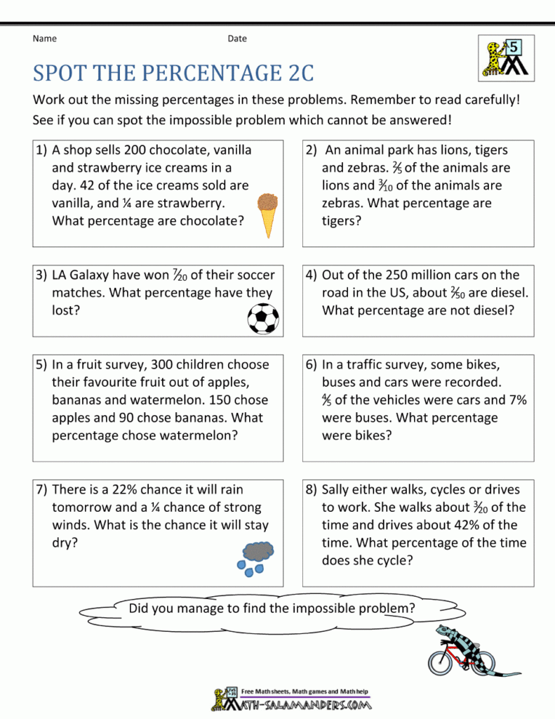 Percentage Word Problems