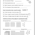 Place Value Worksheet 3rd Grade Printable Worksheet Template