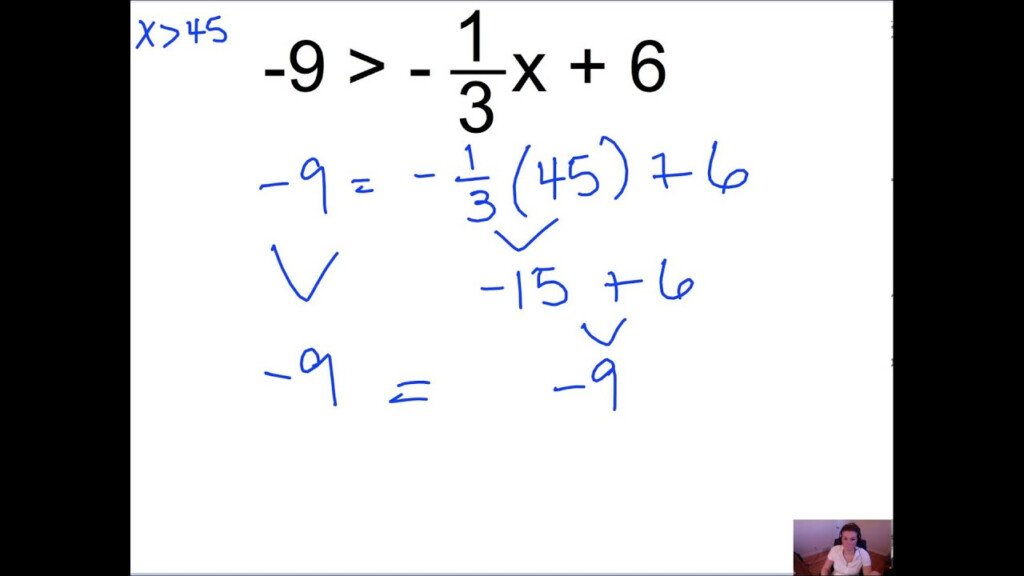 Pre Algebra 7 6 Solving Two Step Inequalities mp4 YouTube