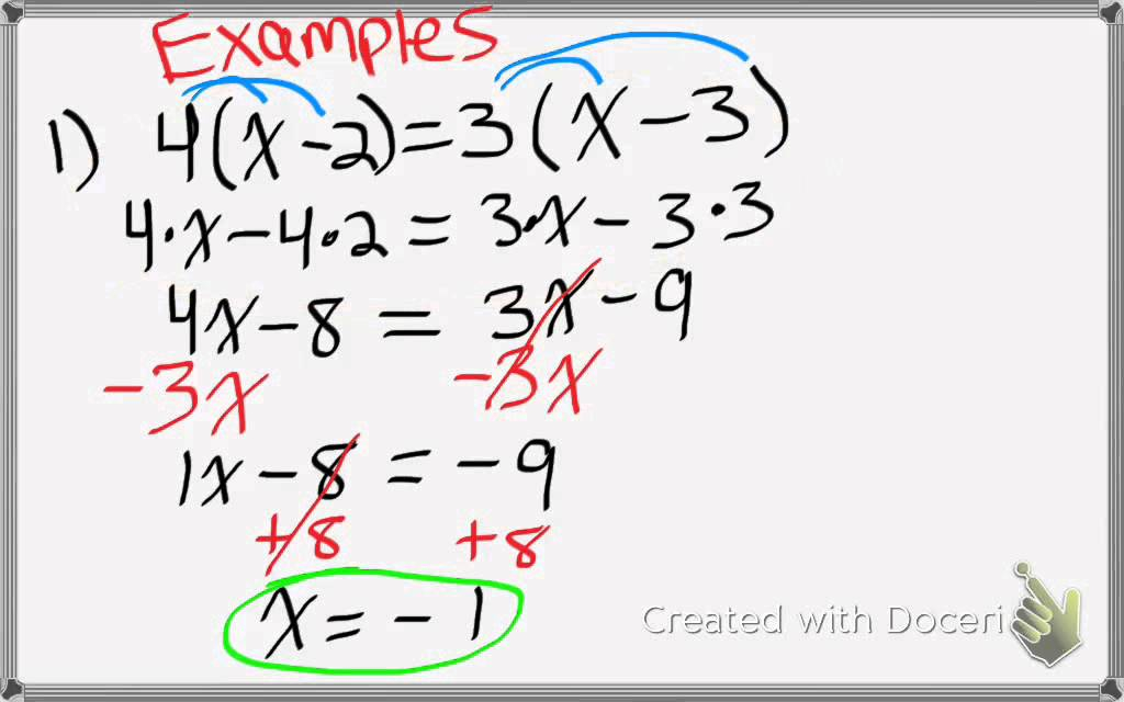 PreAlgebra 2 5 Solving Multi Step Equations YouTube