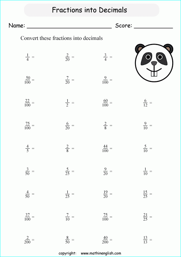 Printable Primary Math Worksheet For Math Grades 1 To 6 Based On The 