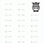 Printable Primary Math Worksheet For Math Grades 1 To 6 Based On The