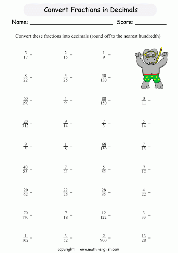 Printable Primary Math Worksheet For Math Grades 1 To 6 Based On The 