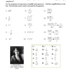 Printables Negative And Zero Exponents Worksheet Tempojs Thousands Of