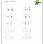 Quotients Of Unlike Fractions