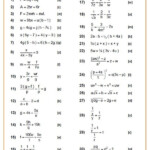 Rearranging Equations Worksheet Kuta Worksheet