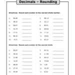 Rounding Decimals Worksheets Grade 5 Thekidsworksheet