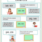 Rounding Off Multi digit Whole Number Given Its Place Value Worksheets