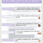 Solving Multi Digit Decimals 6th Grade Math Worksheets