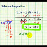 Solving Two Step Equations Involving Decimals YouTube