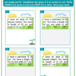 Solving Word Problems Involving Perimeter Area Of Rectangle Worksheets