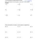 Terminating And Repeating Decimals Worksheet