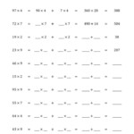 The Multiply 2 Digit By 1 Digit Numbers Using The Distributive Property