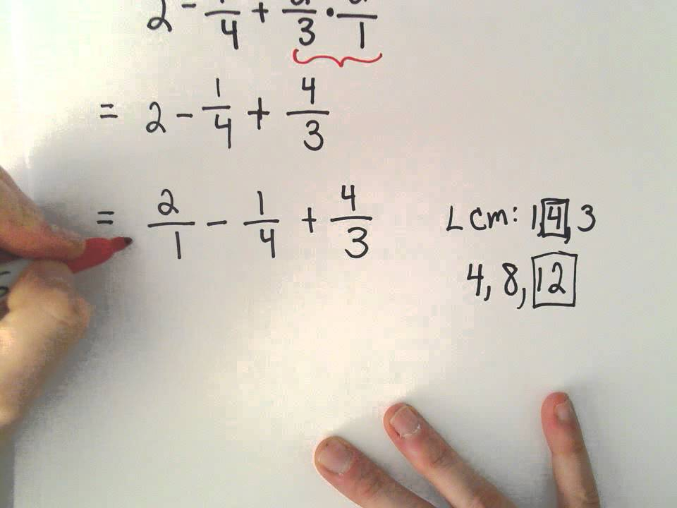 The Order Of Operations With Fractions And Decimals Ex 1 YouTube