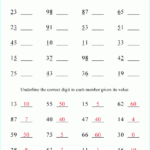 What Is The Value Of The Underlined Digits Place Value Worksheet