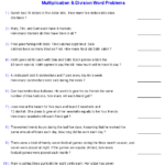 Word Problems Worksheets Dynamically Created Word Problems