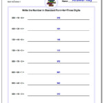 Write Expanded Form Numbers In Standard Form