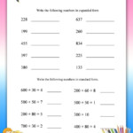 Writing Numbers In Expanded And Standard Form Math Worksheets