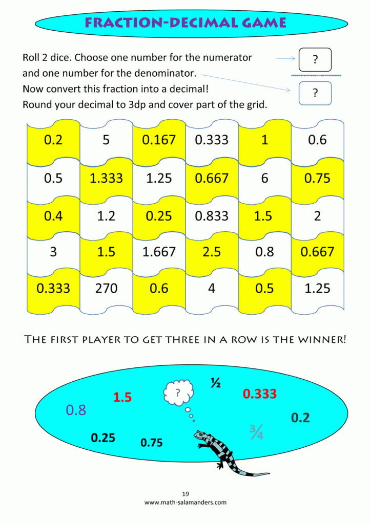 Year 6 Maths Games